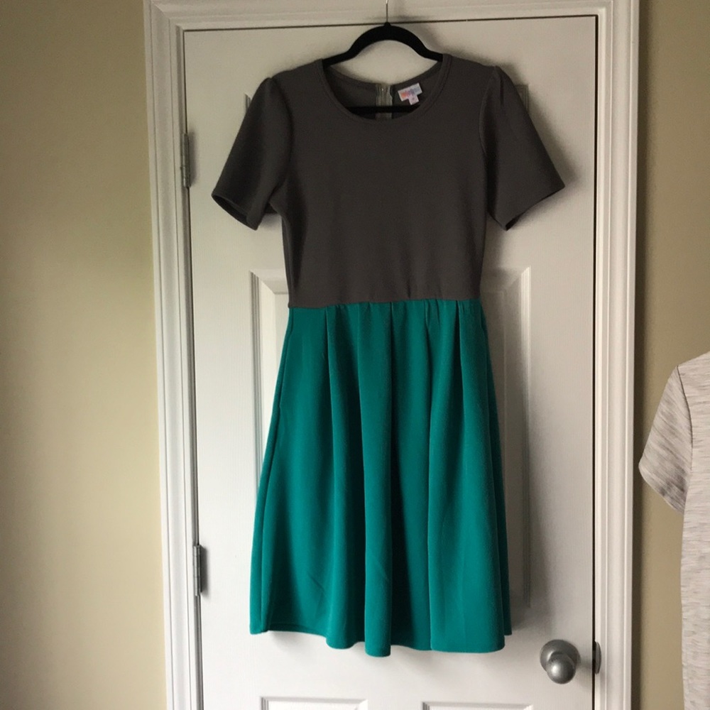 LuLaRoe Dress, reversible, size medium, worn 1x!